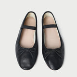 Loeffler Randall - Leonie Black Leather Ballet Flat