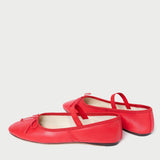 Loeffler Randall - Leonie Red Leather Ballet Flat