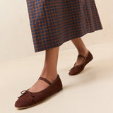 Loeffler Randall - Leonie Espresso Suede Ballet Flat