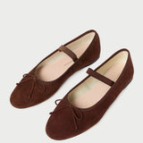 Loeffler Randall - Leonie Espresso Suede Ballet Flat