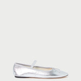 Loeffler Randall - Leonie Silver Leather Ballet Flat