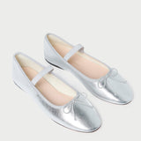 Loeffler Randall - Leonie Silver Leather Ballet Flat
