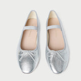 Loeffler Randall - Leonie Silver Leather Ballet Flat
