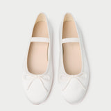 Loeffler Randall - Leonie Cream Satin Ballet Flat