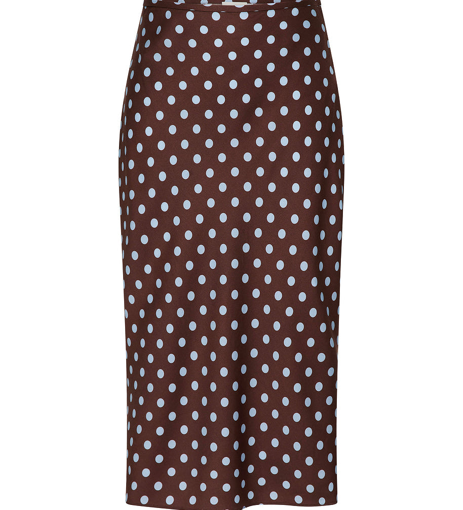 Posse - LEO SKIRT - CHOCOLATE POLKA DOT