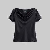 Leset - Pre - Order: Barb Draped Neck Cap Sleeve