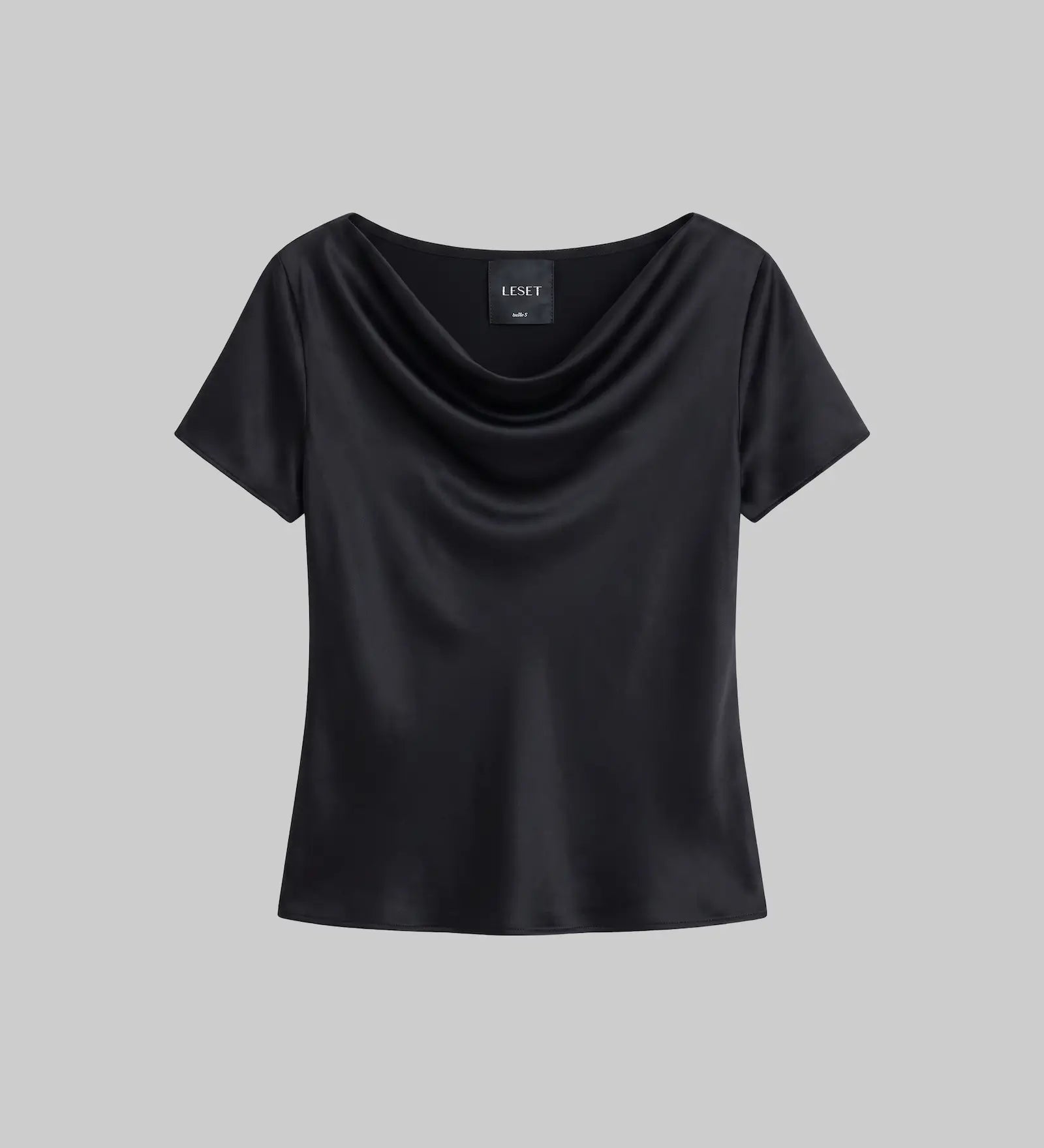 Leset - Pre - Order: Barb Draped Neck Cap Sleeve