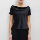 Leset - Pre - Order: Barb Draped Neck Cap Sleeve