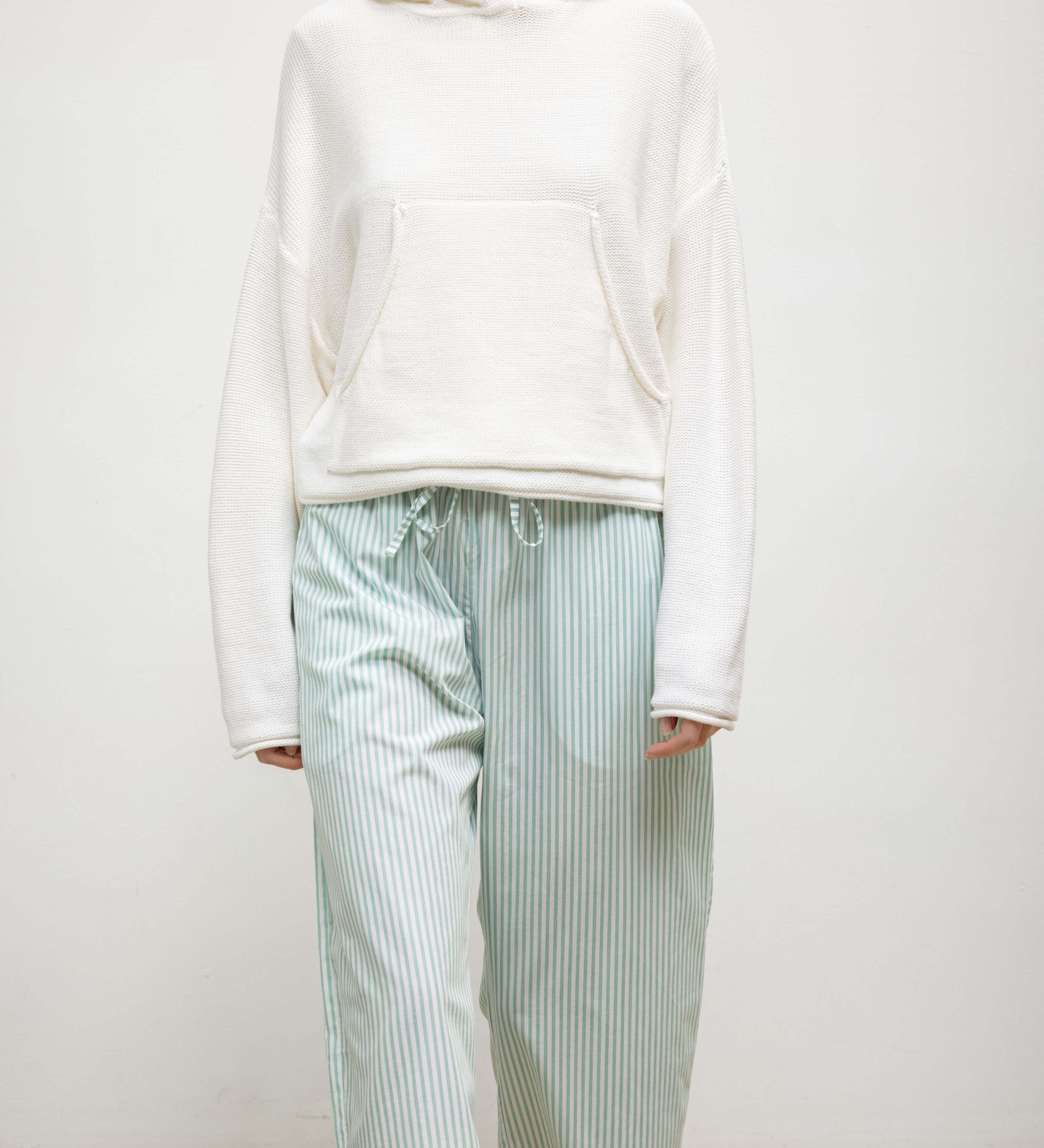 Leset - Yoshi Stripe Crop Drawstring Pant