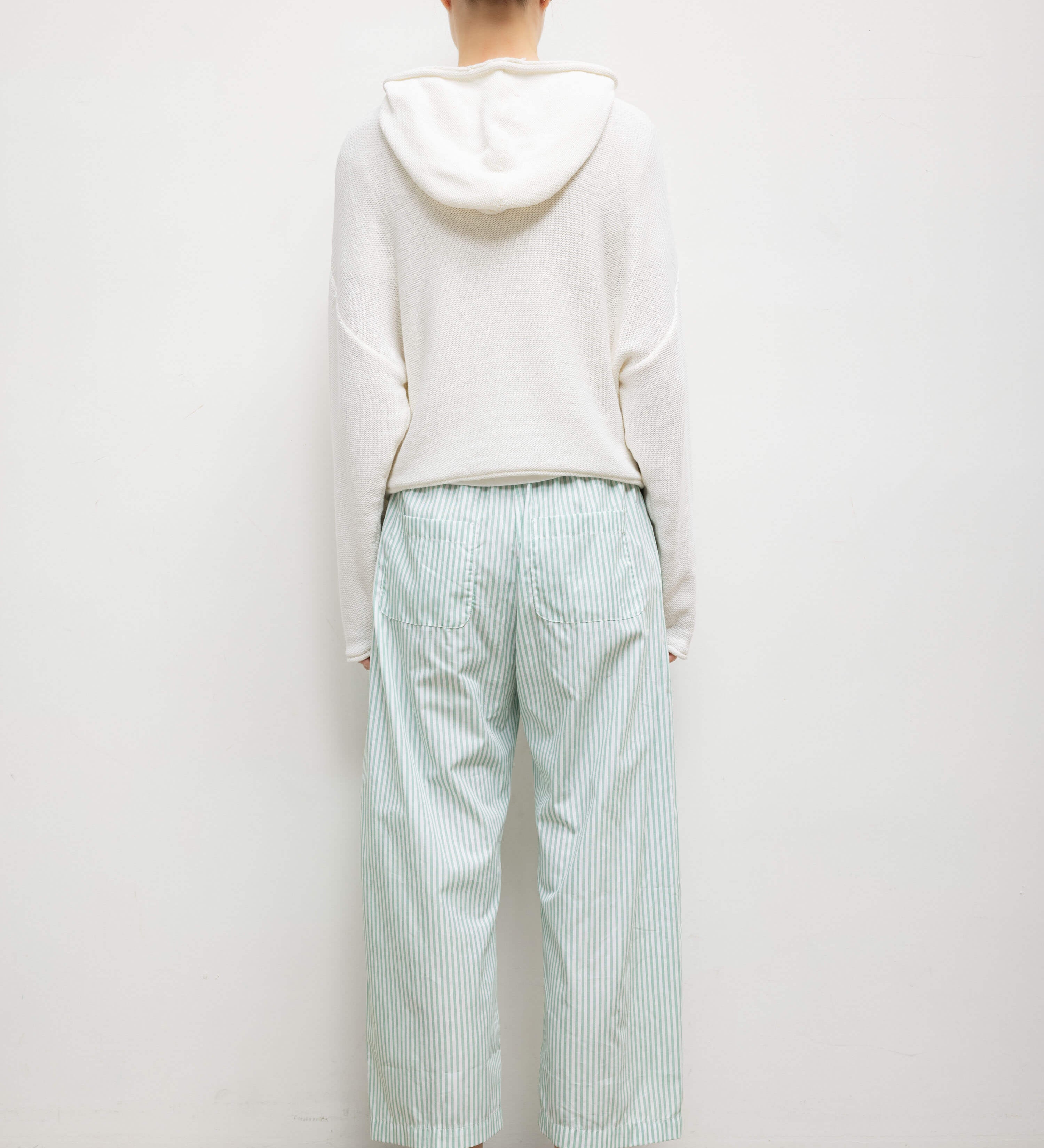 Leset - Yoshi Stripe Crop Drawstring Pant