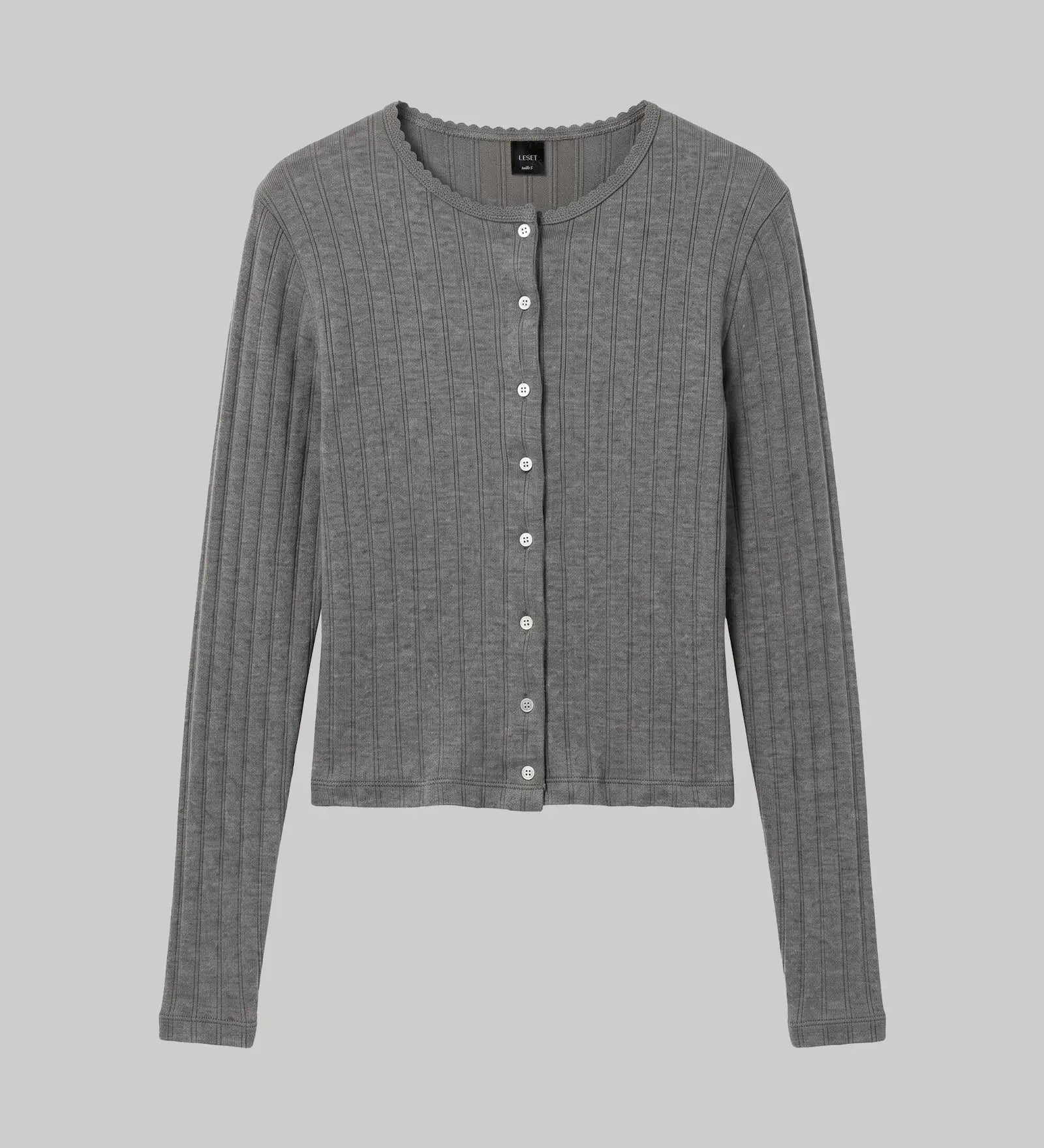 Leset - Pre - Order: Pointelle Classic Cardigan II