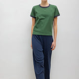Leset - Pointelle Crop Wide Leg Pant