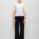 Leset - Pointelle Mid Sleeve Slim Fit Tee
