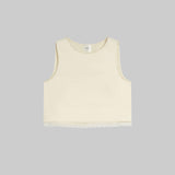 Leset - Barb Lace Crop Sleeveless Crew
