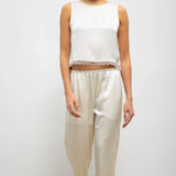 Leset - Barb Lace Crop Sleeveless Crew