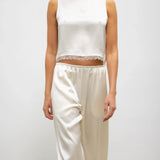 Leset - Barb Lace Crop Sleeveless Crew
