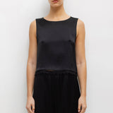 Leset - Barb Lace Crop Sleeveless Crew