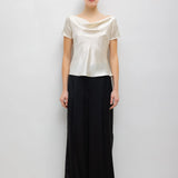 Leset - Barb Draped Neck Cap Sleeve