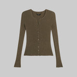 Leset - Pre-Order: Blake Rib Crew Cardigan