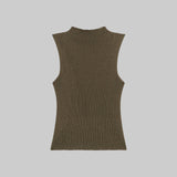 Leset - Pre-Order: Blake Rib Sleeveless Turtleneck