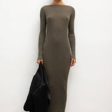 Leset - Pre-Order: Blake Rib Long Sleeve Maxi