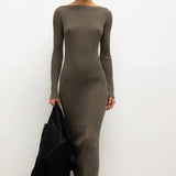 Leset - Pre-Order: Blake Rib Long Sleeve Maxi