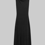 Leset - Lauren Ruched Asymmetrical Shoulder Dress