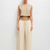 Leset - Lauren Crop Drawstring Pant