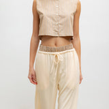 Leset - Lauren Crop Drawstring Pant