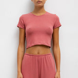 Leset - Lauren Crop Slim Fit Tee