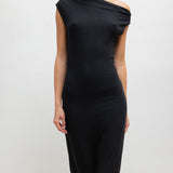 Leset - Lauren Ruched Asymmetrical Shoulder Dress