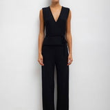 Leset - Lauren Sleeveless Wrap Top