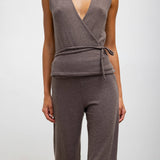 Leset - Lauren Sleeveless Wrap Top