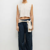 Leset - Margo Stripe Sleeveless Henley
