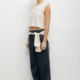 Leset - Margo Stripe Sleeveless Henley