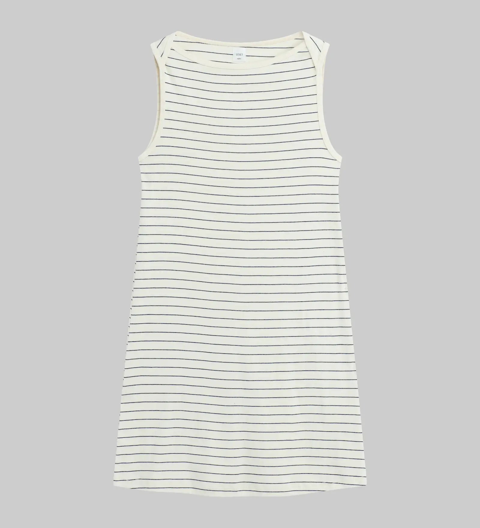 Leset - Nando Stripe Boatneck Mini Dress