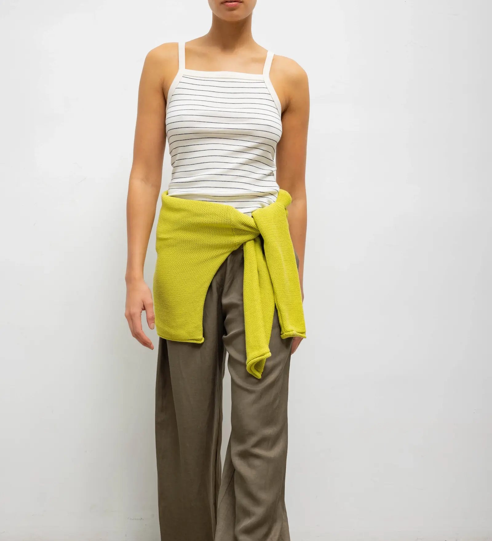 Leset - Nando Stripe Square Neck Tank