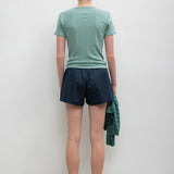 Leset - Pointelle Slim Fit Tee
