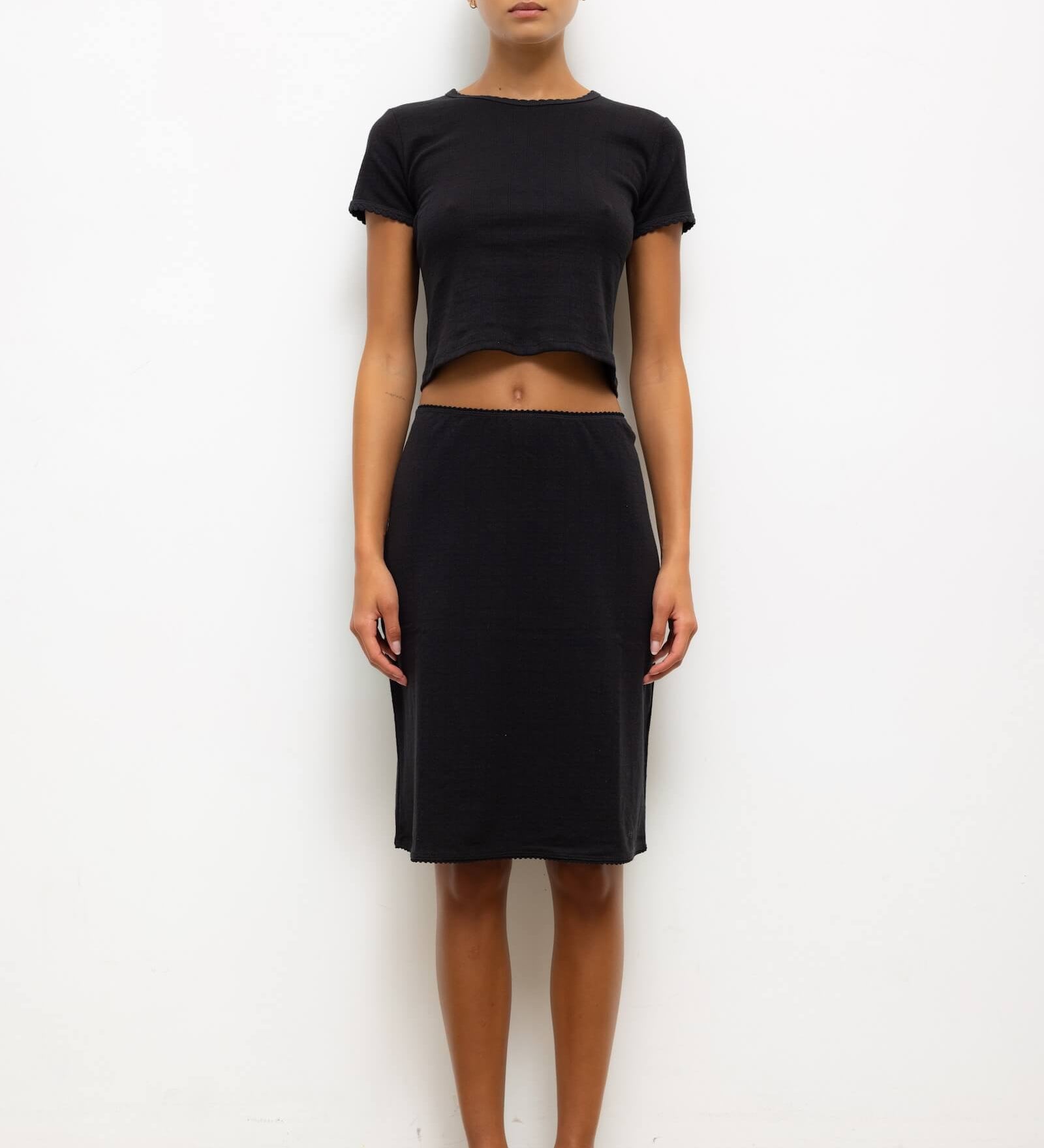 Leset - Pointelle Baby Tee