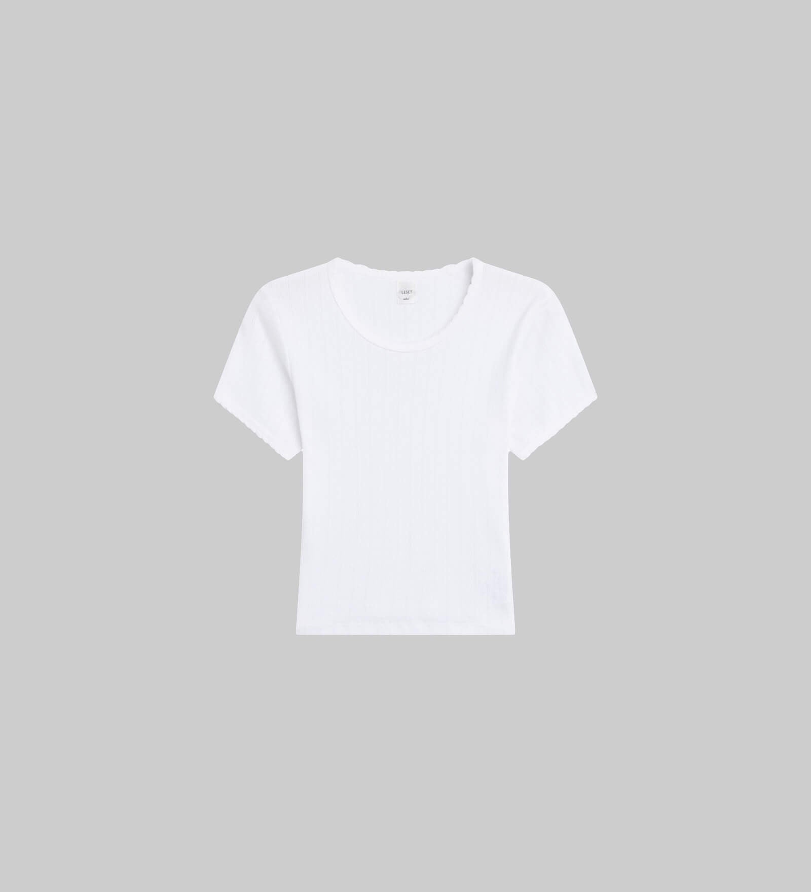 Leset - Pointelle Baby Tee