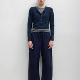 Leset - Pointelle Crop Cardigan