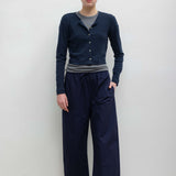 Leset - Pointelle Crop Cardigan