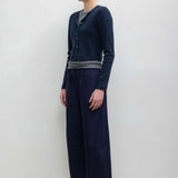 Leset - Pointelle Crop Cardigan