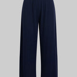 Leset - Pointelle Crop Wide Leg Pant