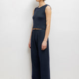 Leset - Pointelle Crop Wide Leg Pant