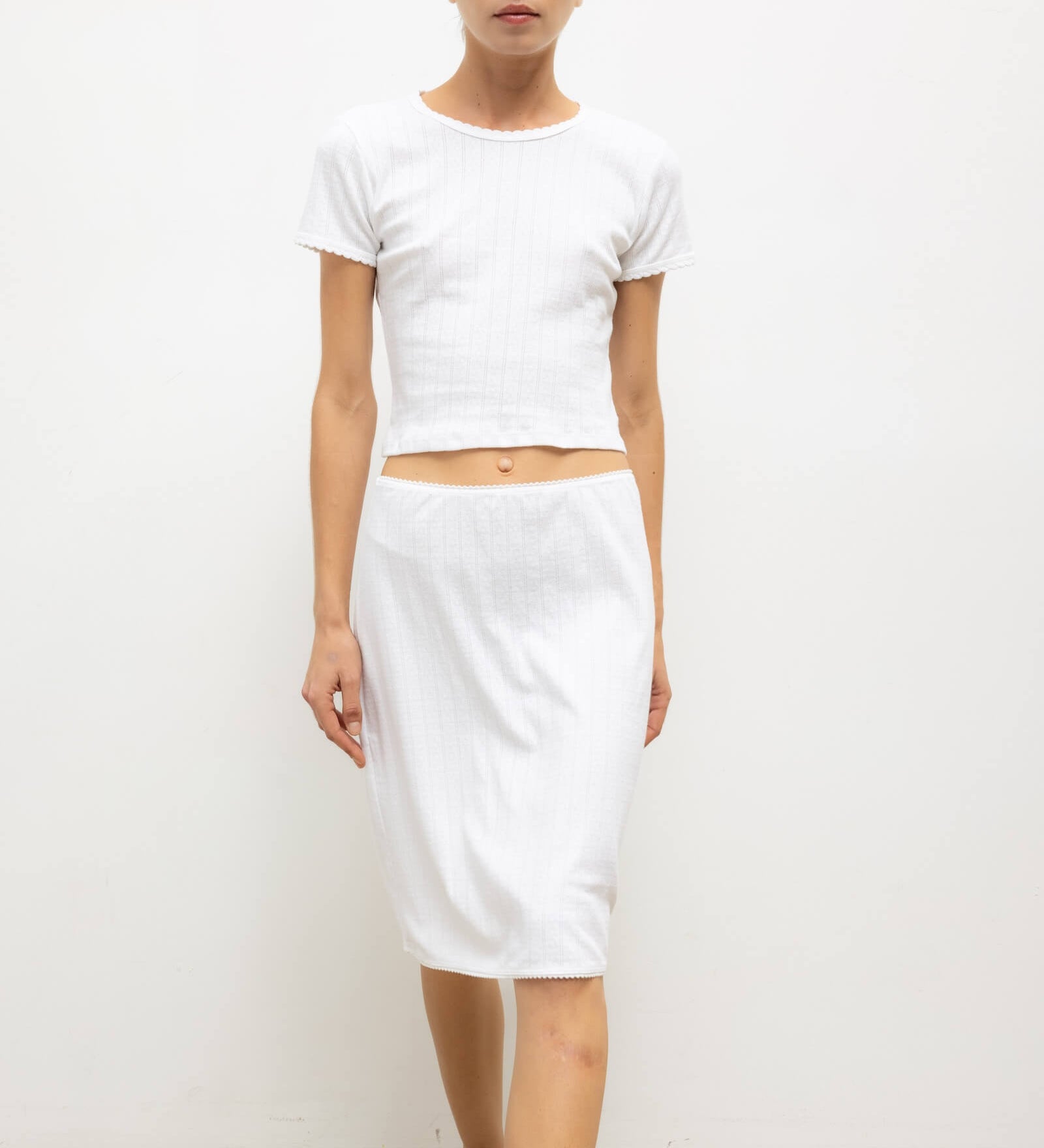 Leset - Pointelle Baby Tee