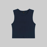 Leset - Pointelle Sleeveless Crew