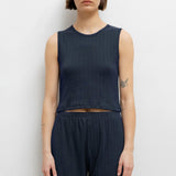 Leset - Pointelle Sleeveless Crew