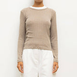 Leset - Pointelle Slim Fit Long Sleeve