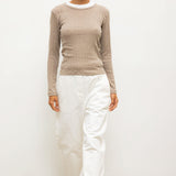 Leset - Pointelle Slim Fit Long Sleeve